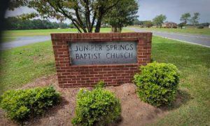 Juniper Springs Baptist Church sign